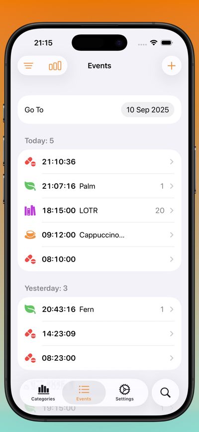 Chronicling App Store screenshot showing Apple Watch integration